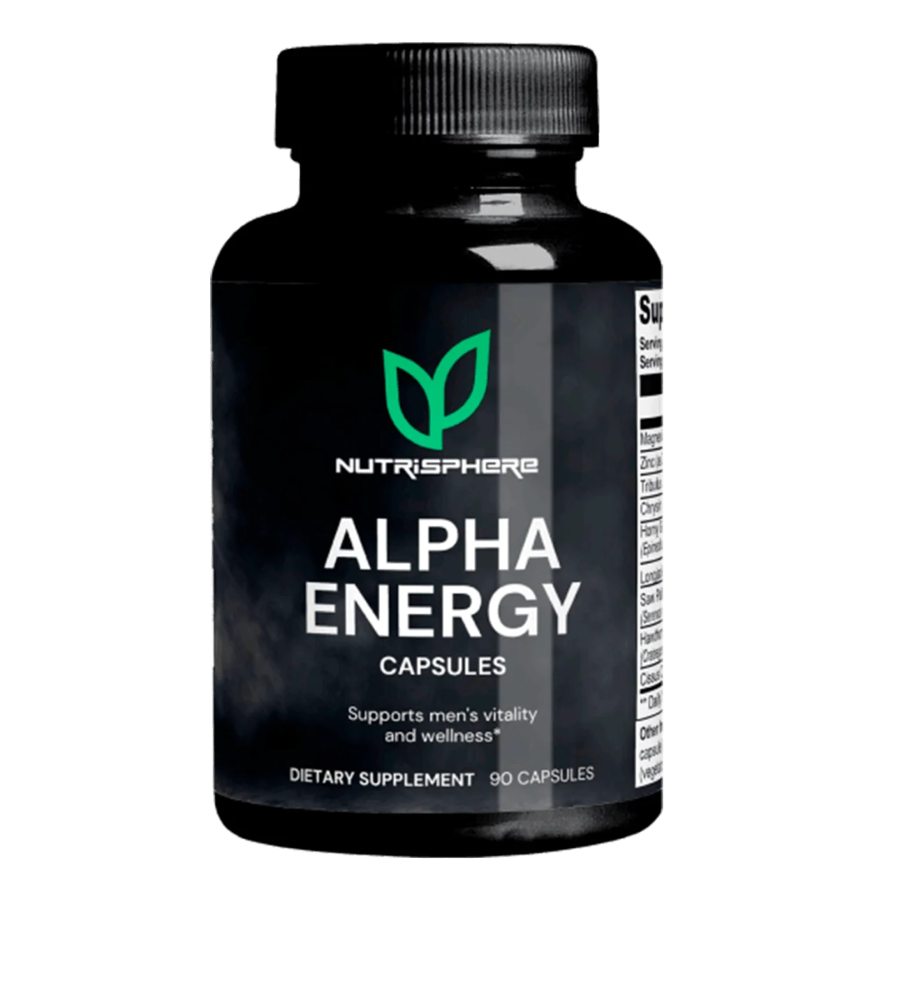 Alpha Energy powder supplement ingredients visual